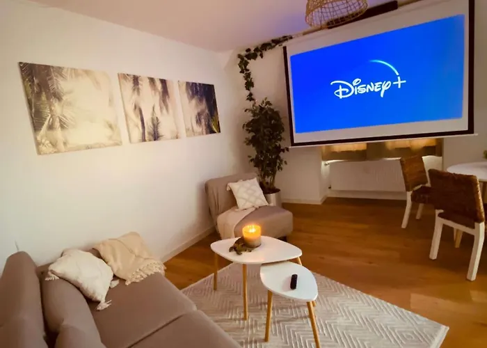 Apartman Cinema - Balkon & Beamer *